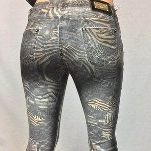 Animal Print Turkish Women’s Jeans Summer Rose Brand Stretch Slim Fit Low Rise